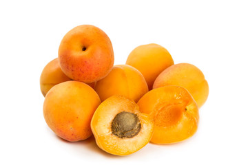 Ripe fresh apricots