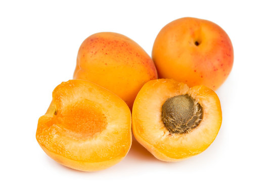 Ripe fresh apricots
