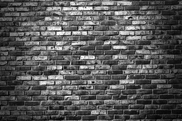 Old grunge brick wall background
