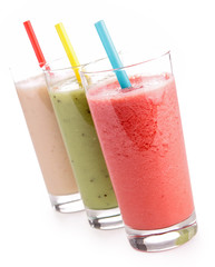 isolated smoothies