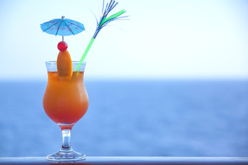 fresh orange cold cocktail