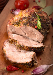 Roasted pork