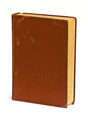 Old book isolated on white background.