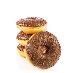 donuts isolated on white background