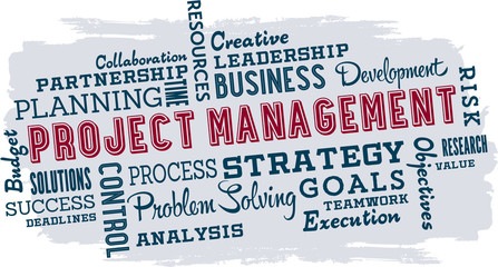 Project Management Word Collage