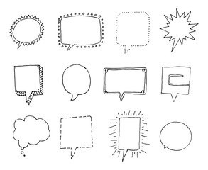 Set of Speech bubbles with personality
