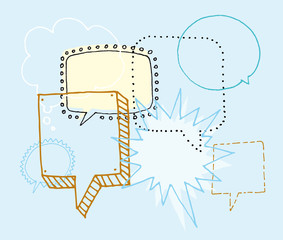 Brainstorm / Discussion or Chat and Speech bubbles