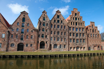 Fototapeta premium Lubeck - famous salt storehouses