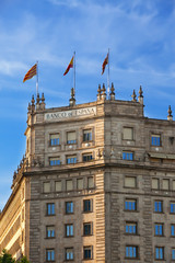 Naklejka premium Barcelona. Building of bank of Spain