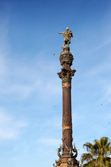 Spain. Barcelona. Monument of Columbus