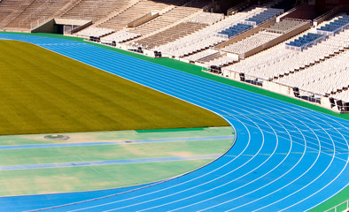 stadium. Running track..