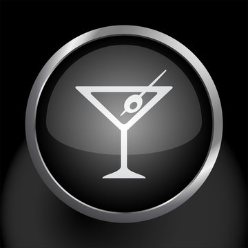 Matini Glass Icon Symbol Vector