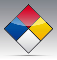 Hazard diamond symbol
