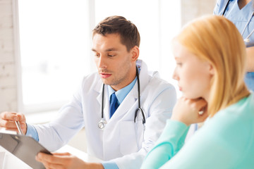 male doctor with patient