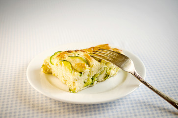 Courgette tart (Scarpaccia)