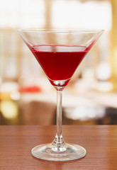 Tasty color liquor, on bright background