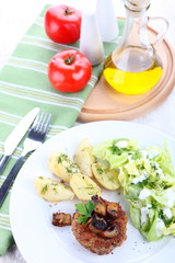 Meat balls with mushrooms