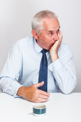 Businessman with coffee