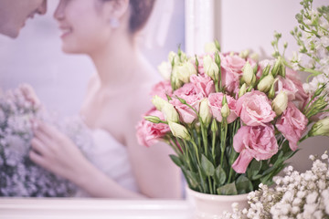 Beauty flower vase for wedding