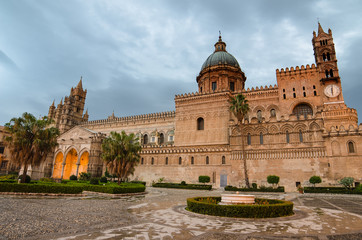 The cathedral of Palermo, Sicily, Italy. Early morning