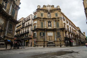 Fototapeta premium Quattro Canti in Palermo, Sicily, Italy