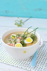 fish soup with eggs