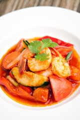 Sweet and Sour Shrimp Thai Style