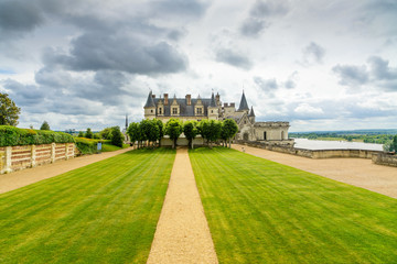 Chateau de Amboise medieval castle. Loire Valley, France