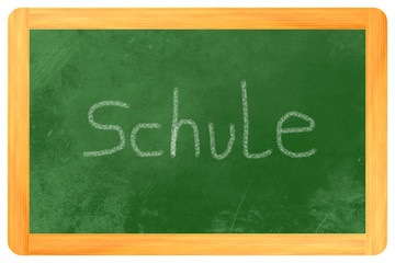Fototapeta premium schule kreide auf tafel