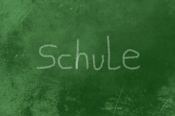 Obraz premium schule kreide auf tafel