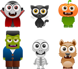 halloween characters set 2