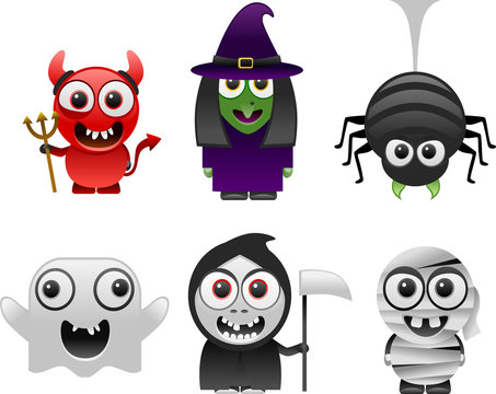 halloween characters set 1