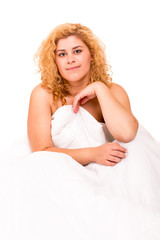 Obraz na płótnie Canvas Woman in bed