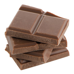 Closeup detail of chocolate parts
