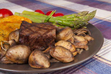 grilled beef steak
