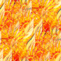 design orange, yellow watercolor seamless background texture abs