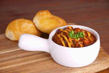 Bowl of hot chili