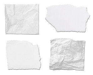 Fototapeta premium white paper ripped message background