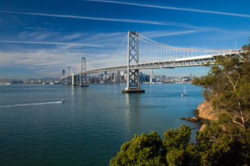 Fototapeta na wymiar San Francisco Bay bridge