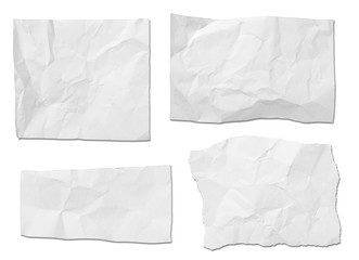 Obraz premium white paper ripped message background