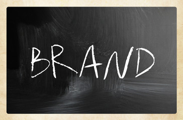 Marketing concept - text handwritten on a blackboard