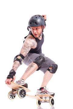 snakeboard in aktion