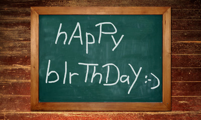 Kreidetafel - hApPy bIrThDaY
