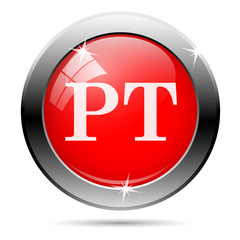 Metallic glossy icon