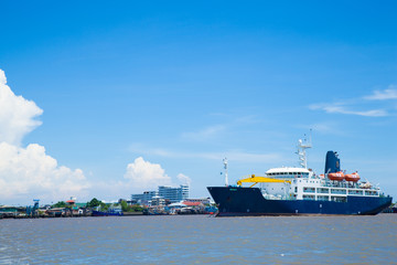 large cargo ship.