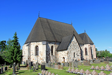 Fototapeta na wymiar Nousiainen Church, Finland