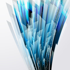 abstract background wiht transparent blue-gray elements.