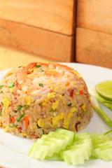 Fried rice with shrimp