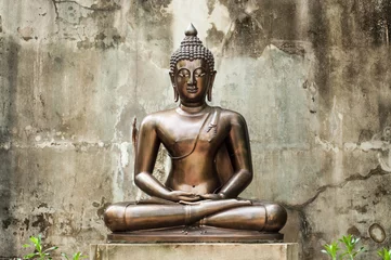 Photo sur Plexiglas Anti-reflet Bouddha Statue de Bouddha thaïlandais au temple, Thaïlande.
