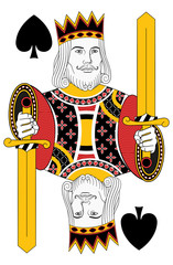 Kings of Spades without card. Oriinal design